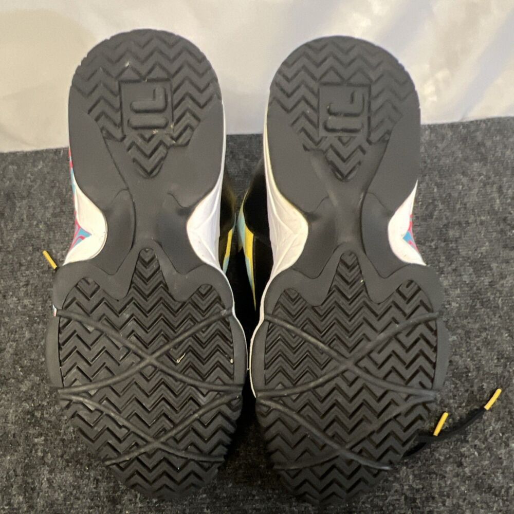 FILA MB High Top Basketball Sneakers Black Yellow Blue Men's Athletic Shoes 13 - Picture 13 of 16